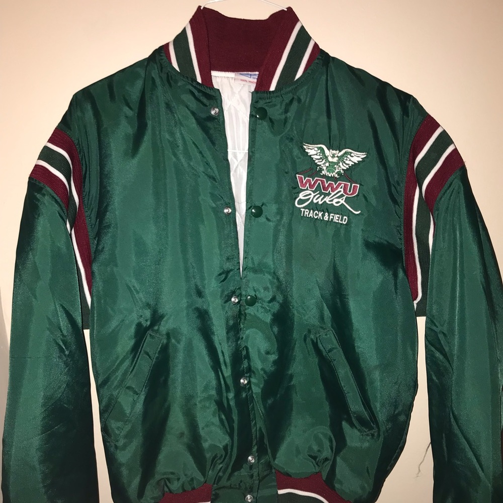 vintage William Woods University bomber jacket